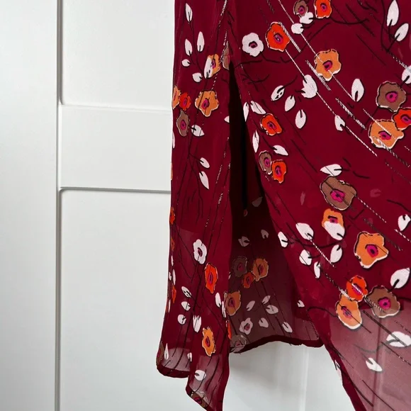 Second Female Anthropologie Silk Mix Maxi Dress Size L - Picture 13 of 13